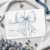 Blue Bow-Vrijgezellenfeest Kaart