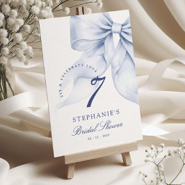 Blue Bow-Vrijgezellenfeest Kaart