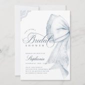 Blue Bow-Vrijgezellenfeest Kaart (Voorkant)