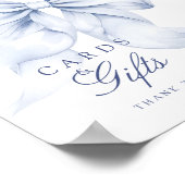 Blue Bow Vrijgezellenfeest Kaarten & Geschenken Ta Poster (Hoek)