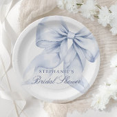 Blue Bow Vrijgezellenfeest klein Papieren Bordje