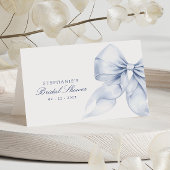 Blue Bow Vrijgezellenfeest Naam Tabel Kaart