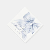 Blue Bow-Vrijgezellenfeest Servet (Hoek)