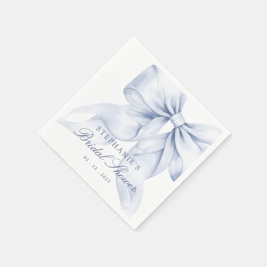 Blue Bow-Vrijgezellenfeest Servet (Hoek)