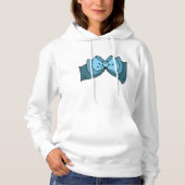 Blue Bow Vrouwen Hoodie (Voorkant)