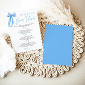 Blue Bow Wat is er op uw telefoon Vrijgezellenfees Kaart