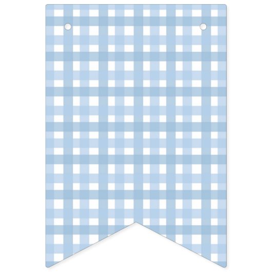 Blue bow welkom baby shower bunting banner (Eerste vlag)