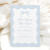 Blue Bow Ze is de knoop Vrijgezellenfeest Kaart