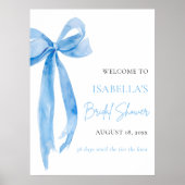 Blue Bow Ze is de knoop Vrijgezellenfeest Poster (Voorkant)