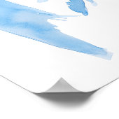 Blue Bow Ze is de knoop Vrijgezellenfeest Poster (Hoek)