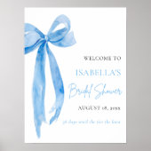 Blue Bow Ze is de knoop Vrijgezellenfeest Poster (Voorkant)