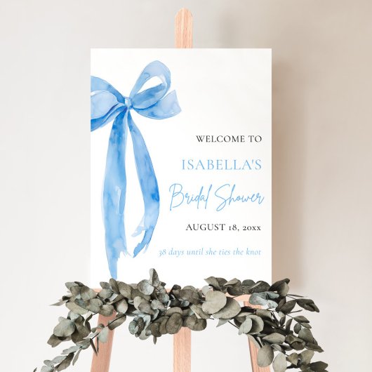 Blue Bow Ze is de knoop Vrijgezellenfeest Poster