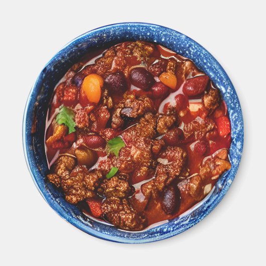 Blue Bowl van Chili Food Magneet (Voorkant)