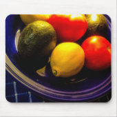 Blue Bowl van Fruit Mousepad Muismat (Voorkant)