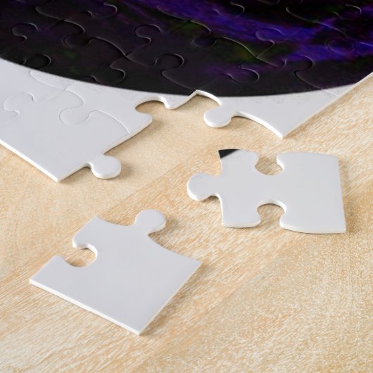 Blue Bowling Ball past het aan Legpuzzel (Zijkant)