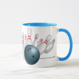 Blue Bowling Ball Persoonlijke Partij Mok