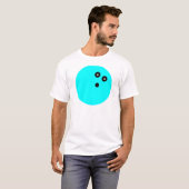 Blue Bowling Ball T-shirt (Voorkant volledig)