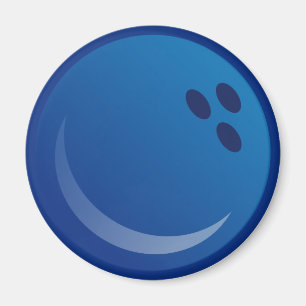 Blue Bowling Balls Magneet