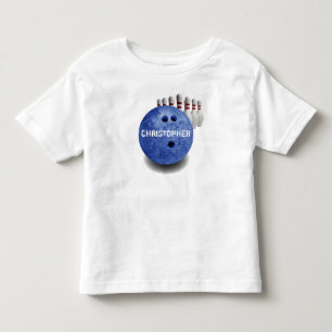 Blue Bowling Custom Ball T-shirt