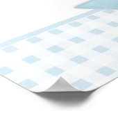 Blue Bows Baby shower Welkomstteken Poster (Hoek)
