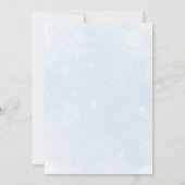 Blue Bows Christmas Tree Who Am I Baby Shower Game Kaart (Achterkant)