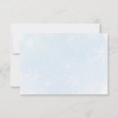 Blue Bows Christmas Tree Winter Thank you card Bedankkaart (Achterkant)