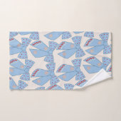 Blue Bows Coquette Bad Handdoek (Handdoek)
