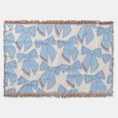Blue Bows Coquette Deken (Voorkant)