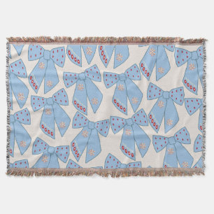 Blue Bows Coquette Deken