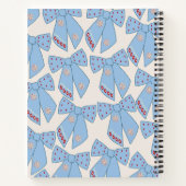 Blue Bows Coquette Notitieboek (Achterkant)