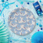 Blue Bows Coquette Papieren Bordje (Feest)
