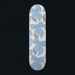 Blue Bows Coquette Persoonlijk Skateboard<br><div class="desc">Lichtblauwe kerstbogen - Coquette linten - Roze bogen en crème witte achtergrond.</div>