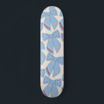 Blue Bows Coquette Persoonlijk Skateboard<br><div class="desc">Lichtblauwe kerstbogen - Coquette linten - Roze bogen en crème witte achtergrond.</div>