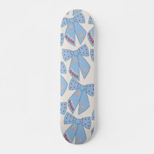 Blue Bows Coquette Persoonlijk Skateboard