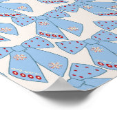 Blue Bows Coquette Poster (Hoek)