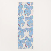 Blue Bows Coquette Yogamat (Voorkant)