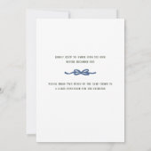 Blue Bows en Holly Garland Kaart (Achterkant)