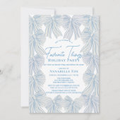 Blue Bows Favoriete dingen Kerstfeest Kaart (Voorkant)