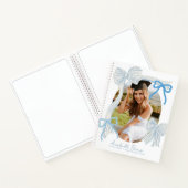 Blue Bows Photo Graduation Guest Book Notitieboek (Binnen)