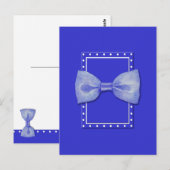 Blue Bowtie blauw Briefkaart (Voorkant / Achterkant)