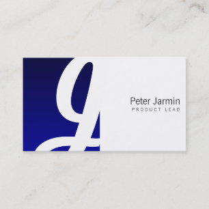 Blue Box Monogram Visitekaartje