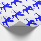 Blue Boy Angel-omslagpapier Cadeaupapier (Hoek)