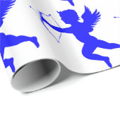 Blue Boy Angel-omslagpapier Cadeaupapier (Rol Hoek)