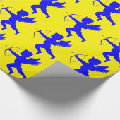 Blue Boy Angel-omslagpapier Cadeaupapier (Hoek)