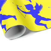Blue Boy Angel-omslagpapier Cadeaupapier (Rol Hoek)