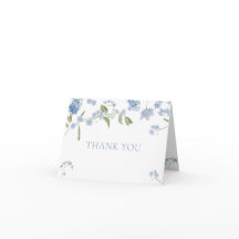 Blue Boy Baby in Bloom Baby shower Dank je kaart