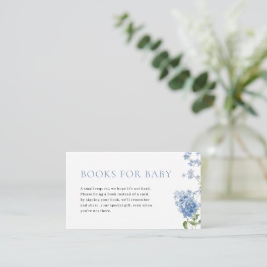 Blue Boy Baby in Bloom Douche Boeken voor Baby Kaa Plaatskaartje (Staand voorkant)