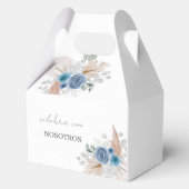 Blue Boy Baby shower Bedankdoosjes (Achterkant)