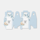 Blue Boy Baby shower Beren en ballonnen Favor Box Bedankdoosjes (Uitgevouwen)