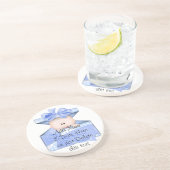Blue Boy Baby shower Glass Onderzetters (Zijkant)